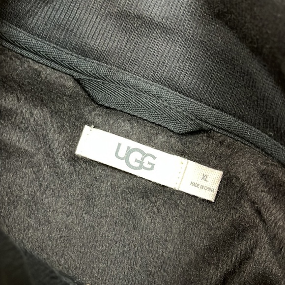 UGG Zeke Half-Zip Pullover mens, BLACK SIZE XL - Picture 9 of 10